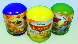 Disney PLANES Fire amp Rescue surprise eggs unboxing 3 Disney Planes eggs surprise For kids [upl. by Elliot]