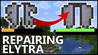 How To REPAIR ELYTRA In Minecraft [upl. by Orazal]