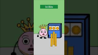 64 Bits 32 Bits funny animation MOTESOR [upl. by Einnek]