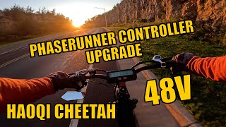 HAOQI CHEETAH Phaserunner Controller Upgrade Test on 48V [upl. by Notffilc]