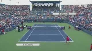 Serena Williams vs Ana Ivanovic Cincinnati Open 2014 Finale highlights HD [upl. by Eeniffar]