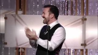 Ricky Gervais vs Steve Carell Round two [upl. by Lahsiv]