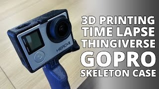 3D Printing Time Lapse  GoPro Hero4 Skeleton Frame  Thingiverse [upl. by Aicatsan]