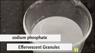 Sodium Phosphate Effervescent Granules Prepared MGM kishanganj [upl. by Sancho199]