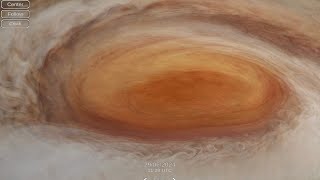 Jupiters Great Red Spot Swirl action [upl. by Novyaj]