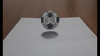 3B Futbol Topu Çizimi  How To Draw A 3D Soccer Ball [upl. by Ahseid]