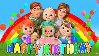 Cocomelon Happy Birthday Song  Happy Birthday  Cocomelon  1080P HD  Backdrop [upl. by Nicholle]