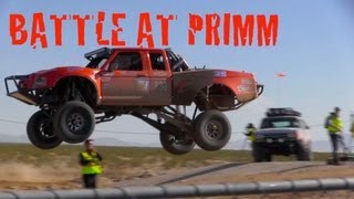 Battle At Primm 2013 Trophy Trucks on Dyke Jump [upl. by Ynnhoj]