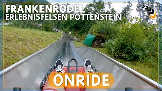 Frankenrodel  Erlebnisfelsen Pottenstein  Wiegand  Sommerrodelbahn  POV [upl. by Theodora]