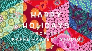 Seasons Greetings from the Kaffe Fassett Studio Dec22 [upl. by Aramac]