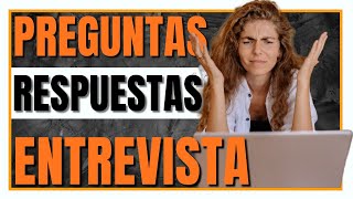 PREGUNTAS y RESPUESTAS en una ENTREVISTA de trabajo ✌️ ¡PASAS FIJO [upl. by Nnaes271]