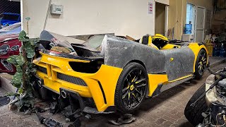 Exploring the Abandoned Chopped Up Exotic Cars of Dubai [upl. by Macrae197]