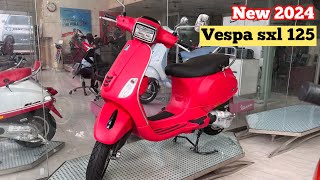 New 2024 Vespa SXL 125 🤟On Road Price Mileage Feature Review  Vespa Sxl 125 Bs7  Vespa scooty [upl. by Ennoira290]