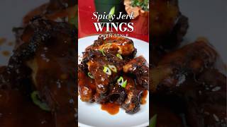 Jamaican Spicy Jerk Chicken Wings  Oven method [upl. by Corin]