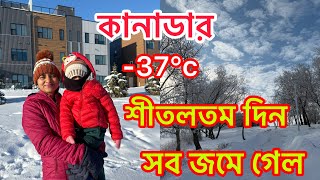 38°C কানাডায় শীতলতম দিন  Coldest day in this season in Canada 29th Nov 2024  banglavlog  Canada [upl. by Max]