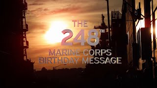 The 248th Marine Corps Birthday Message [upl. by Kallman]