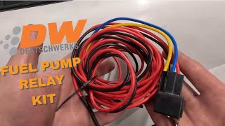 DEATSCHWERKS FUEL PUMP HARDWIRE KIT  MX5 TURBO BUILT pt 55 [upl. by Eilra]