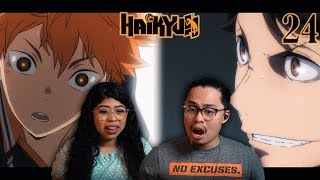 KARASUNO VS AOBA JOHSAI LAST SET 🏐  HAIKYUU SEASON 1 EPISODE 24 REACTION [upl. by Orecul]