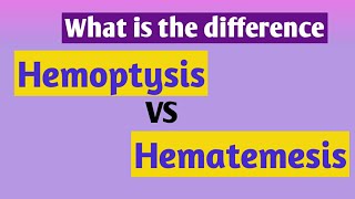 Hemoptysis vs Hematemesis  Blood in Sputum VS Blood in Vomit englishहिंदी [upl. by Einhapets672]