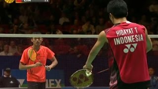 Lin Dan v THidayat MS QF Yonex All England Open Badminton Champ 2012 [upl. by Etirugram]