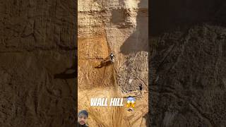 Dirt Bike Wall Hill 😱 shorts hillclimb dirtbike motocross [upl. by Alister570]