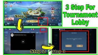 TOURNAMENT LOBBY SETUP  HOW TO ENABLE TO THE LOBBY BUTTON IN 2022 MLBB [upl. by Caro]