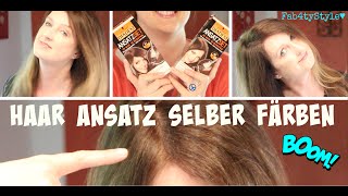 Haare selber färben I Ansatz bei Ombre I Schwarzkopf Ansatz Set HD [upl. by Atrice]