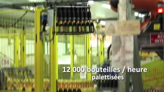 Réalisation  îlot robotisé demboxage de bouteilles [upl. by Akelahs]