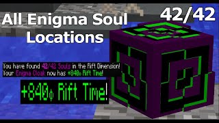 All 4242 Enigma Soul Locations in the Rift Update in Hypixel Skyblock [upl. by Ehsom950]