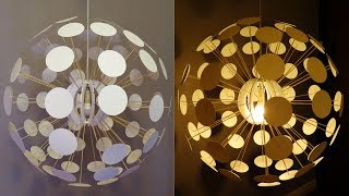 Pendant Lamp DIY Pilea  Designer Lighting Challenge  EzyCraft [upl. by Essilrahc]