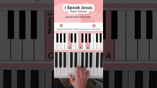 I Speak Jesus  Easy Piano Tutorial Part 5 ISpeakJesus PianoTutorial ChristianMusic [upl. by Sankaran]