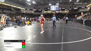 100 Lbs Consolation  Aspen Blasko Minnesota Storm Vs Erica Pastoriza Arizona Girls Wrestling [upl. by Silletram614]