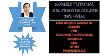 ACONEX COMPLETE COURSE VIDEO I SABIR SAIFI [upl. by Anoniw]