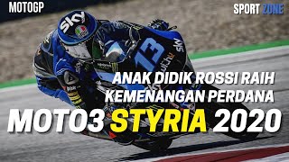 HighLight Race Moto3 Styria 2020 Austria Anak Didik VR46 Calestino Vietti Raih Kemenangan Perdana [upl. by Atirehs953]