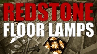 Minecraft Tutorial  How to Power Redstone Floor Lamps From Underneath [upl. by Ennayoj]