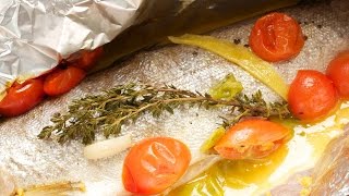 Forelle in Alufolie dieses Rezept zeigt Dir Fisch im Backofen im Ganzen gelingsicher zubereiten [upl. by Haakon216]