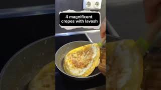 Easy crepes shortfood shortvideo food appetizer egg [upl. by Spohr]