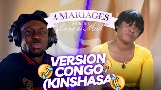 4 Mariages Pour Une Lune De Miel KINSHASA  REACTION [upl. by Esinyl]