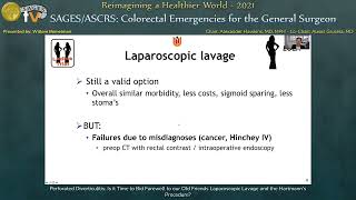 Perforated Diverticulitis Is it Time to Bid Farewell to our Old Friends Laparoscopic Lavage and [upl. by Susanetta]