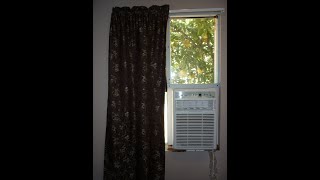 Frigidaire Casement Window AC Installation in Tall Narrow Window [upl. by Nnayllas]