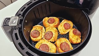 A melhor torrada na airfryer sabor de pizza [upl. by Yelnats]