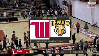 Wittenberg Mens Basketball vs DePauw 013123 [upl. by Berlin236]