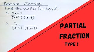 Partial Fraction  Partial Fraction Decomposition [upl. by Sylirama702]