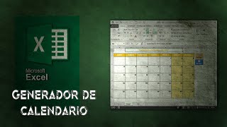 Crear un generador de calendario mensual en Excel [upl. by Adiana]