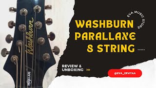 Review Washburn Parallaxe PXM18EB 8 String Guitar  Bahasa Indonesia [upl. by Brenza]