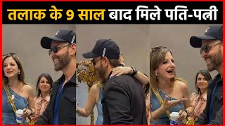 Hrithik Roshan Hugs ExWife Sussanne Khan As They Attend Event Together [upl. by Calysta358]