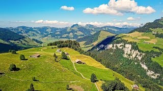 Drone Views of Switzerland in 4k Oberiberg amp Unteriberg [upl. by Ahsina]