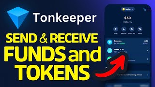 How To Receive and Send Tokens On Any Decentralized Wallet using Tonkeeper [upl. by Yeloc609]