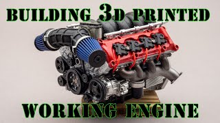 Painting and building working 3d printed engine stirlingkit [upl. by Ocicnarf]