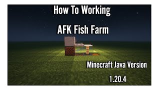 How To Make AFK Fish Farm 1204 Minecraft Java Edition WORKING [upl. by Eikcim]